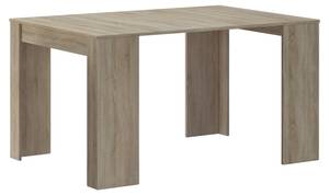 Table console extensible, 140, Chêne Beige