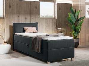 Boxspringbett Einzelbett Martines Mini Grau - Breite: 70 cm