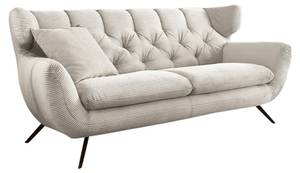 Sofa CHARME 2-Sitzer Cord Cremeweiß