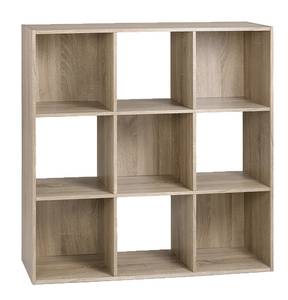 Etagère de rangement 9 cases Beige - Bois manufacturé - 30 x 93 x 93 cm