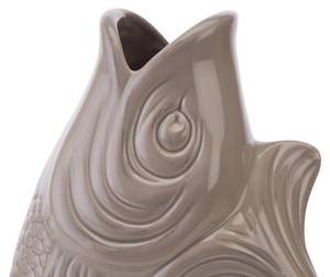 Vase/Krug Monsieur Carafon sandstone, L Grau - Keramik - 19 x 32 x 12 cm