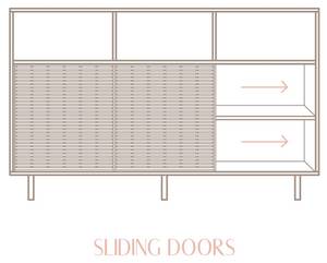 Sideboard Voramar Massivholz - Holzart/Dekor - 180 x 113 x 35 cm