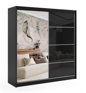 Kleiderschrank VIVI Schwarz - Breite: 200 cm