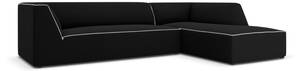 Ecksofa RUBY 4 Sitzplätze Schwarz