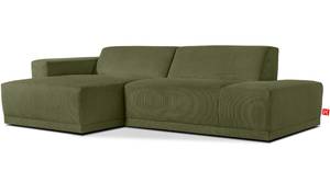 Links Ecksofa MUDI Khaki - Armlehne davorstehend links - Ecke davorstehend links - Ottomane davorstehend links