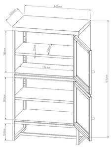 Armoire métallique Sund 60 x 102 cm