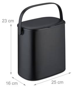 Mülleimer 5 Liter Schwarz