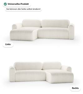 Ecksofa Pablitto Beige