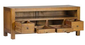 BRAUNER TV-SCHRANK AUS HOLZ L 110 cm Braun - Holz teilmassiv - 110 x 45 x 40 cm