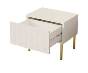 Table de chevet HEXA04 Blanc