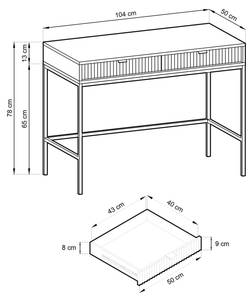 Schminktisch CORTADO T104 Weiß