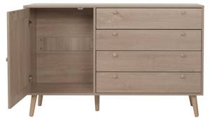 Sideboard M43 Braun - Holzwerkstoff - Holz teilmassiv - 120 x 77 x 38 cm