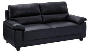 Sofa TASANI Schwarz - Echtleder - 92 x 95 x 205 cm