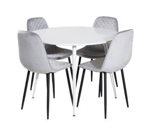 Essgruppe Plaza 13 (5-teilig) Grau - Massivholz - 100 x 75 x 100 cm