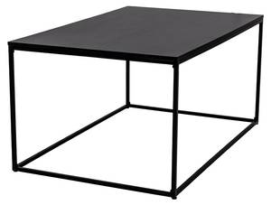 Table basse Viggo Noir - En partie en bois massif - 90 x 45 x 60 cm