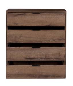 Kommode DEVERTTI Schwarz - Braun - Holzwerkstoff - 81 x 90 x 40 cm