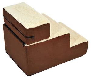 Hundetreppe D06-004 Beige - Textil - 40 x 39 x 54 cm