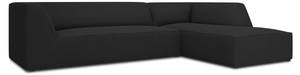 Ecksofa RUBY 4 Sitzplätze Schwarz