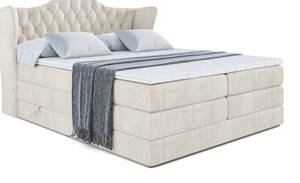 Boxspringbett VILA KING Beige - Breite: 160 cm