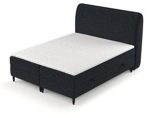 Premium Boxspringbett Lunaro Anthrazit - Breite: 131 cm