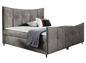 Boxspringbett Bergamo Lux Grau - Breite: 125 cm