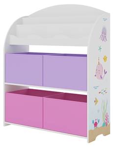 Kinderregal Orust Pink - Violett - Weiß