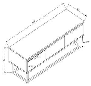 Fernsehschrank Dpinat Tiefe: 180 cm