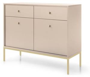 Kommode MOLLY Beige Goldbeine Gold