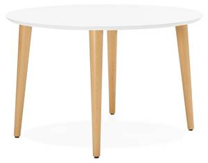 Table À Diner IGLOU Blanc - Bois massif - 120 x 74 x 120 cm