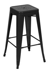 Tabouret de bar Indus (Lot de 2) Noir