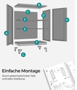 Aktenschrank Sarajevo Schwarz