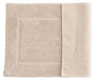 Badematte William Beige - Textil - 60 x 1 x 90 cm