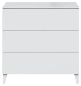 Commode Loft Blanc - Bois manufacturé - Matière plastique - 40 x 80 x 80 cm