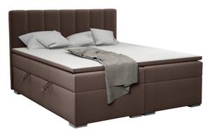 Boxspringbett Doppelbett Monaco Dunkelbraun - Breite: 160 cm