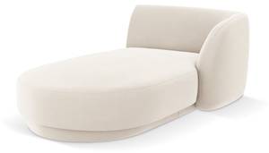 Chaiselongue MILEY Hochglanz Beige