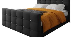 Boxspringbett Kleo Schwarz - Breite: 185 cm