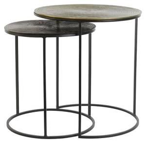 Table d'appoint Talca Marron - Métal - 49 x 52 x 49 cm