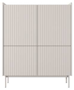 Kommode Pula Beige - Holzwerkstoff - 104 x 127 x 38 cm