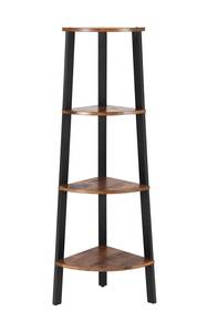 Eckregal Standregal Braun - Holzwerkstoff - 125 x 34 x 34 cm