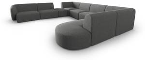 modulares U-Formsofa SHANE 8 Sitzplätze Schiefergrau