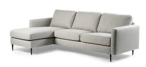 Sofa Twisted Beige - Textil - 248 x 80 x 155 cm