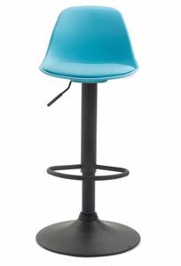 Tabouret de bar Kiel Bleu - Noir