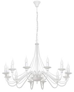 Chandelier ROSABELLA Blanc - Nb d'ampoules : 12