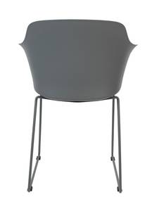 Fauteuil de table Tango Matière plastique / Acier - Gris