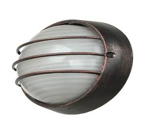 Wandlampe AMSTERDAM Schwarz - Grau - Rot - Glas - Metall - 22 x 14 x 10 cm