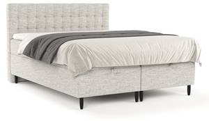 Premium Boxspringbett Milo Grau - 200 x 114 x 212 cm