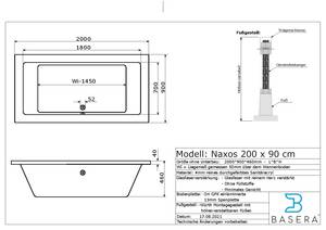 BASIC Indoor Whirlpool Naxos 90 x 200 cm