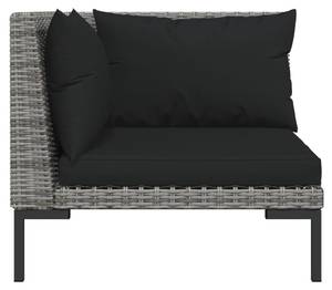 Canapé de jardin 318604 (lot de 2) Gris - Métal - Polyrotin - 70 x 61 x 70 cm