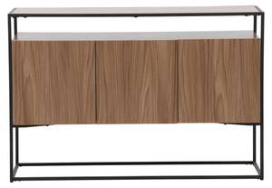 Vitrinenschrank KINGSPORT SC120 3D Braun - Massivholz - Holzart/Dekor - 120 x 80 x 45 cm