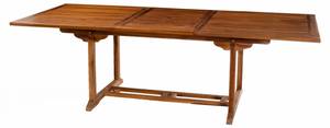 table de jardin en teck 8/10 personnes Marron - Bois massif - Bois/Imitation - 100 x 75 x 180 cm